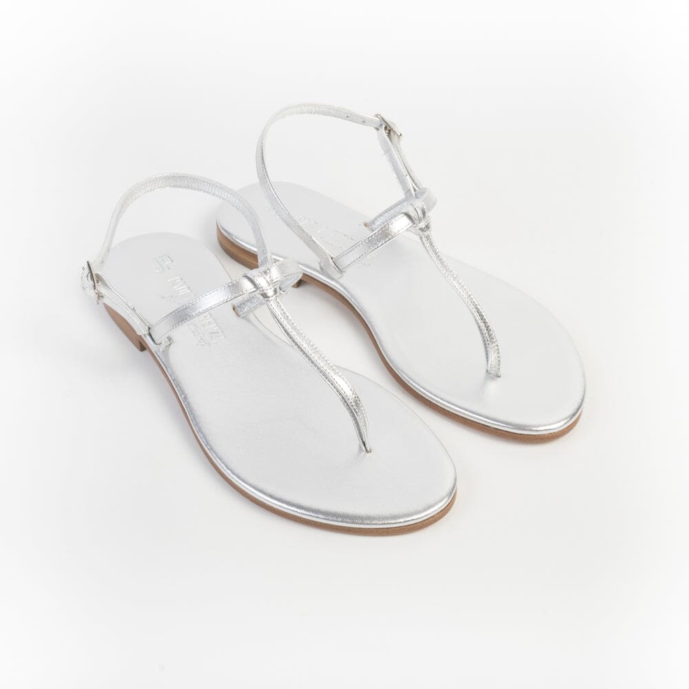 PAOLA FIORENZA - Sandali bassi infradito nodino - Argento Scarpe Donna PAOLA FIORENZA