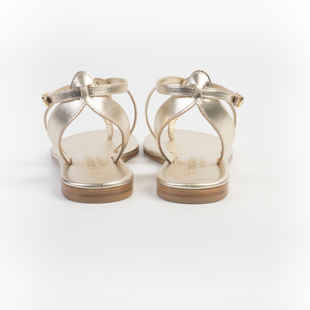 PAOLA FIORENZA - Sandali bassi infradito - Triangolo - SS2505 - Platino Scarpe Donna PAOLA FIORENZA