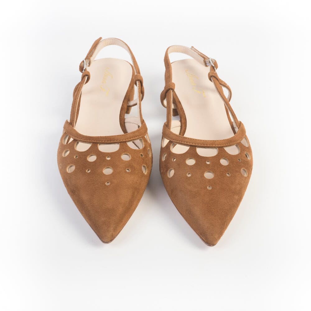 ANNA F. - Sling Back - 1948 - Camoscio Bruciato Scarpe Donna Anna F.