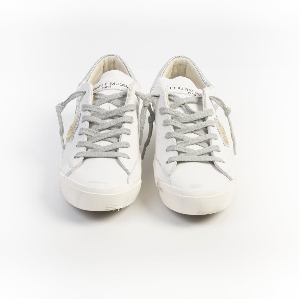 PHILIPPE MODEL - Sneakers - PRLD VM04 - Bianco Argento oro Scarpe Donna Philippe Model Paris