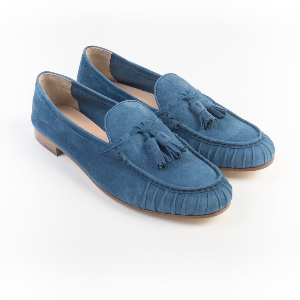 FRATELLI ROSSETTI - Mocassino - 68243 - Camoscio Indaco Scarpe Donna Fratelli Rossetti - Collezione Donna