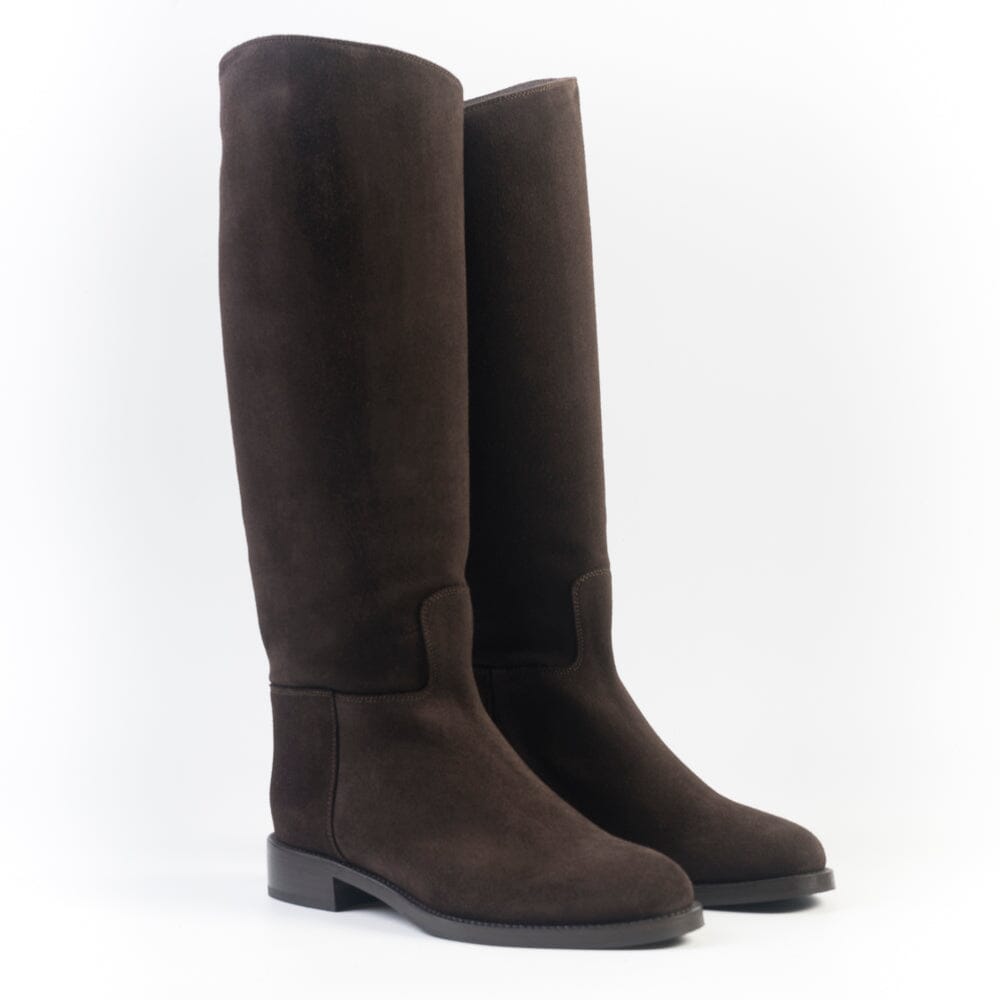MARETTO - Stivale alla cavallerizza - 9623 - Camoscio Moro Scarpe Donna Maretto