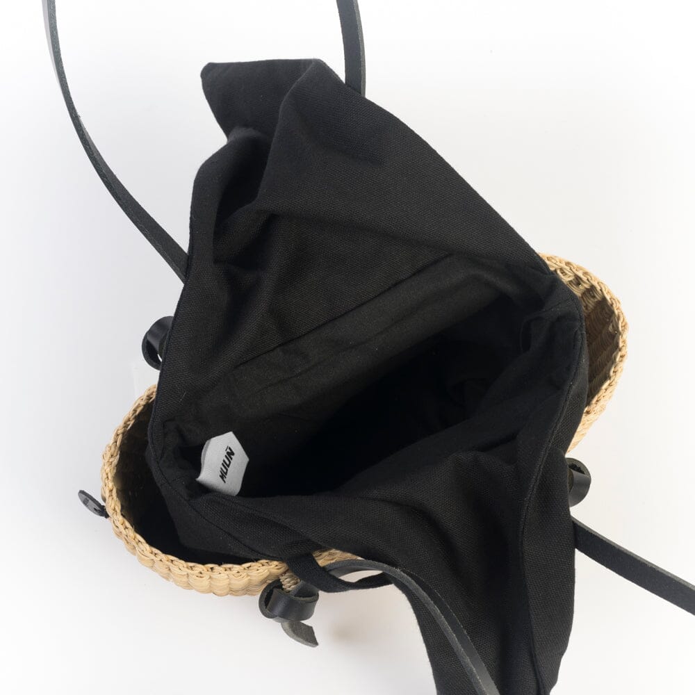 MUUÑ - Borsa - Mini Zorro - Naturale Nero Borse MUUÑ