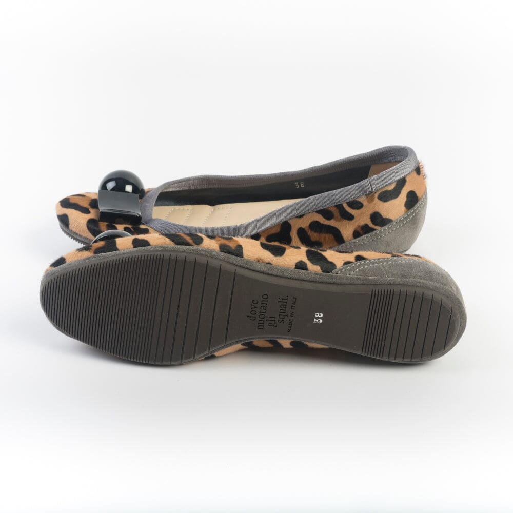 DOVE NUOTANO GLI SQUALI - Ballerina Becky - Pony Leopard Scarpe Donna DOVE NUOTANO GLI SQUALI