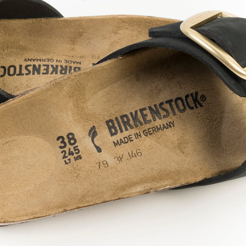 BIRKENSTOCK - Sandali bassi 1023373 - Madrid - Big Buckle - Nero Scarpe Donna BIRKENSTOCK