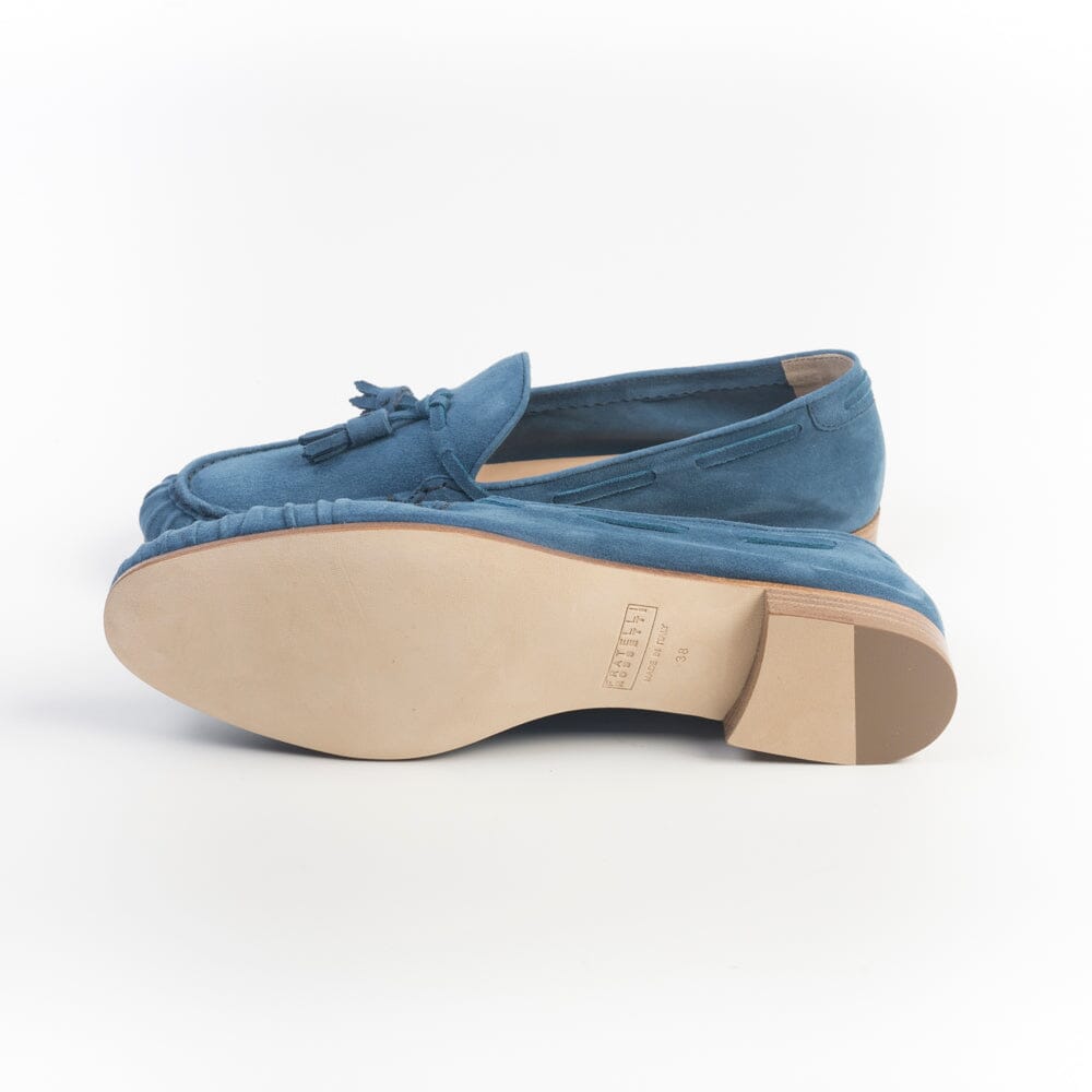 FRATELLI ROSSETTI - Mocassino - 68243 - Camoscio Indaco Scarpe Donna Fratelli Rossetti - Collezione Donna