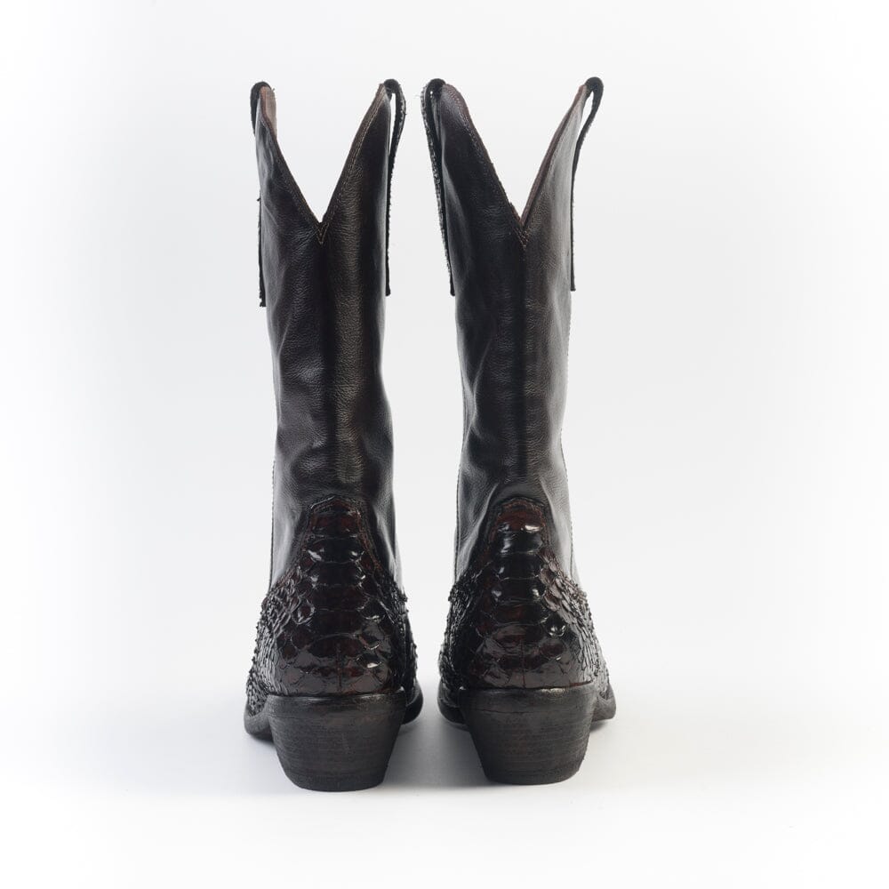 FAUZIAN JEUNESSE - Texano - 3234 - Pitone Ebano Scarpe Donna FAUZIAN JEUNESSE - Collezione Donna