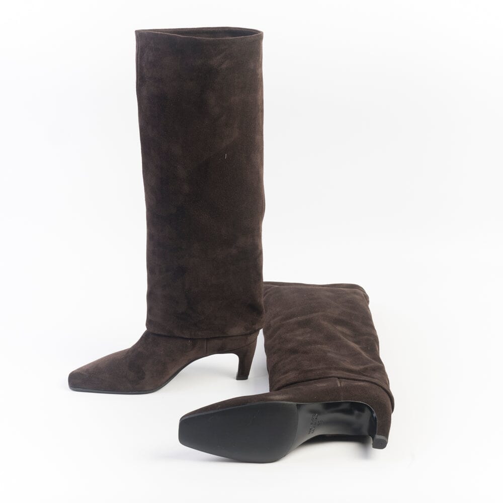STRATEGIA - Stivali Texano A6225 - Velour ebano Scarpe Donna Strategia
