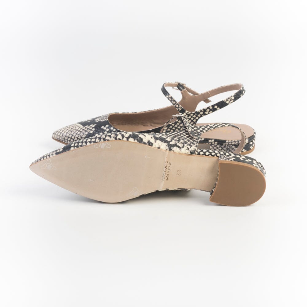 CHEVILLE - Sling Back - ALMA - Pitone Pietra Scarpe Donna CHEVILLE