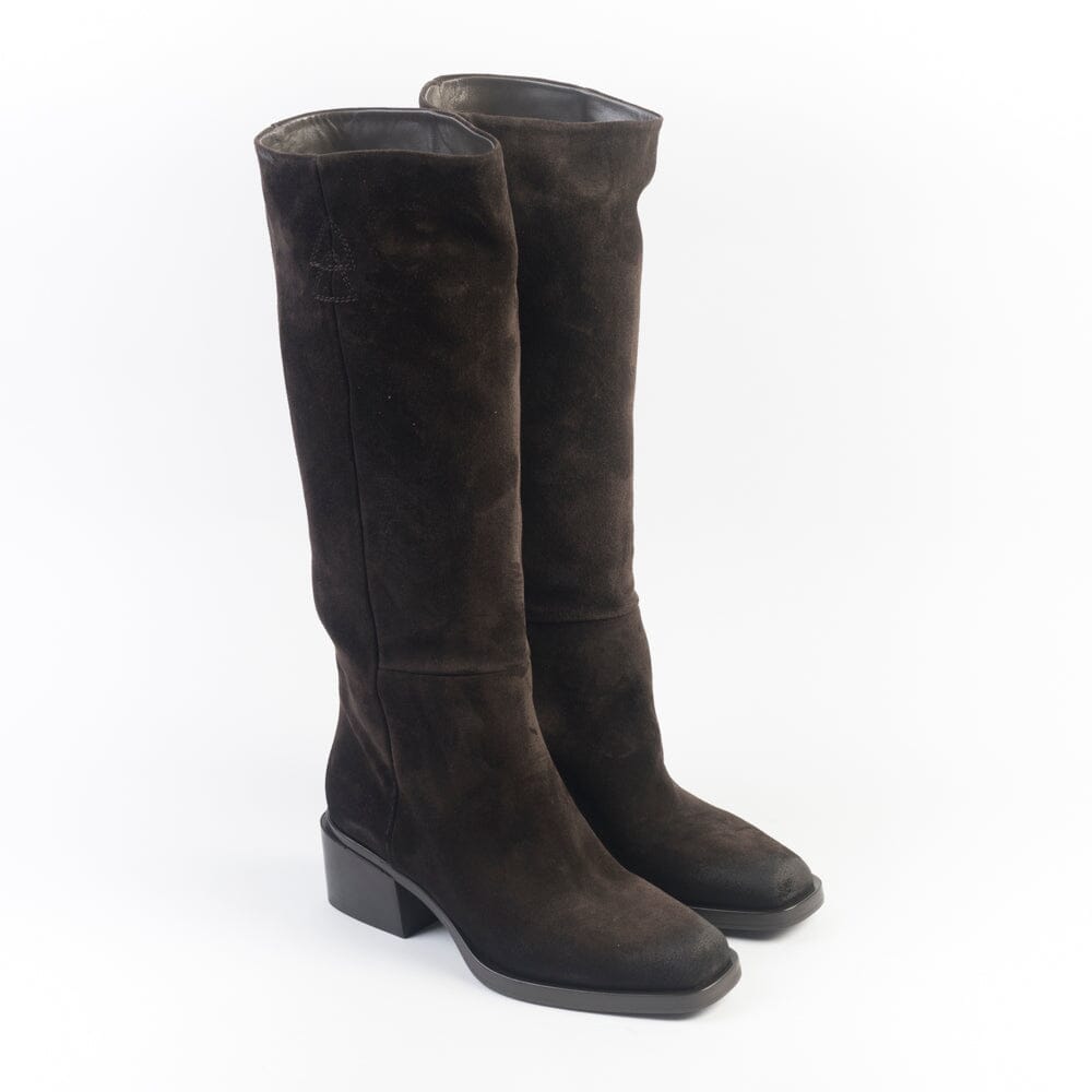 ELENA IACHI - Stivali - E4412 - Camoscio marrone Scarpe Donna Elena Iachi