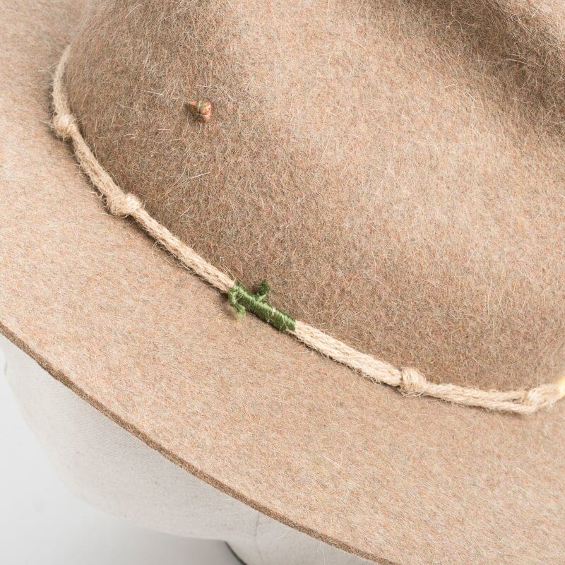 SUPER DUPER HATS - Duke Rabbit Felt - Taupe Raw Accessori Donna SUPER DUPER HATS