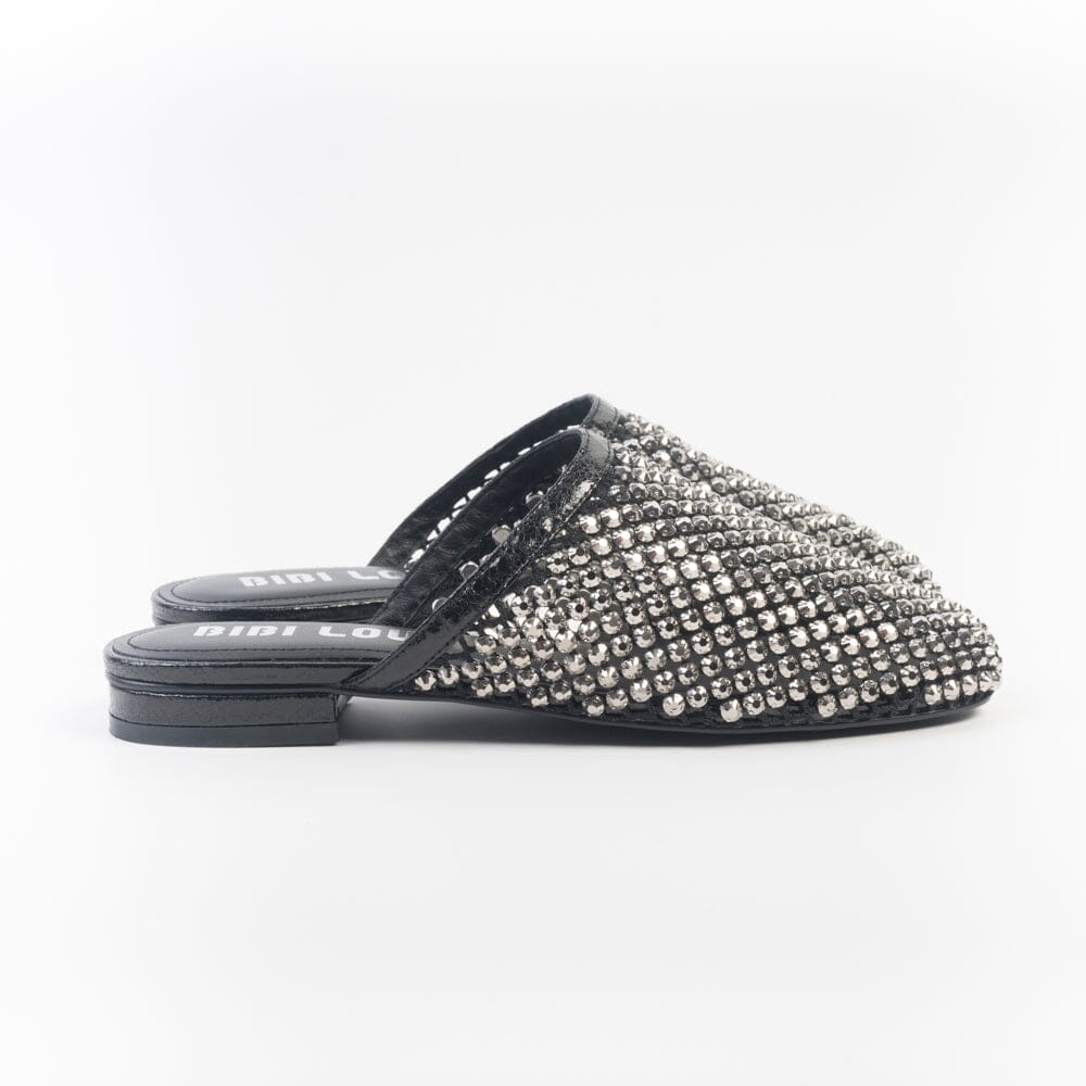 BIBI LOU - Mules - Jay 953 - Swarovski Nero Scarpe Donna BIBI LOU
