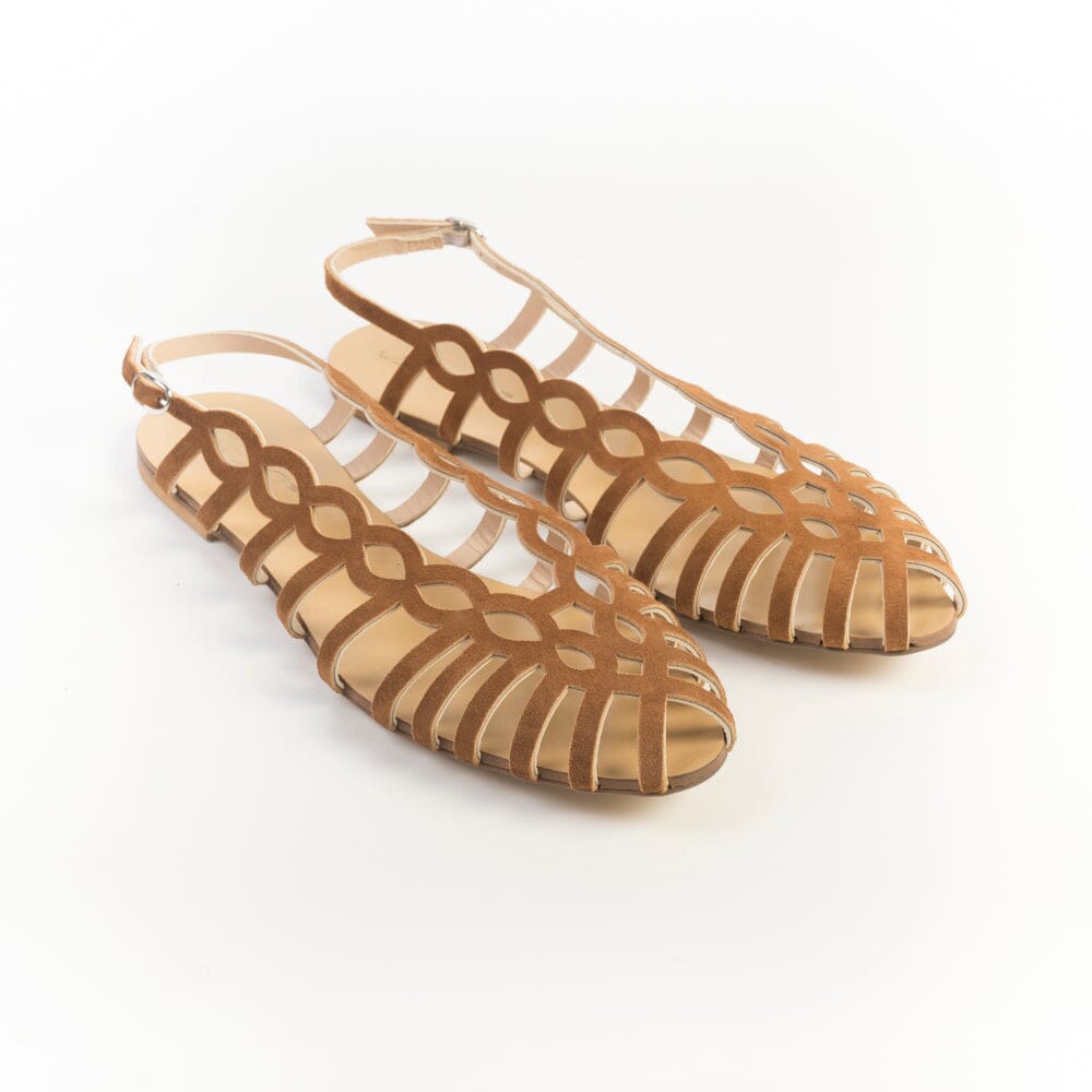ANNA F. - Sandali bassi - 515 - Camoscio Bruciato Scarpe Donna Anna F.