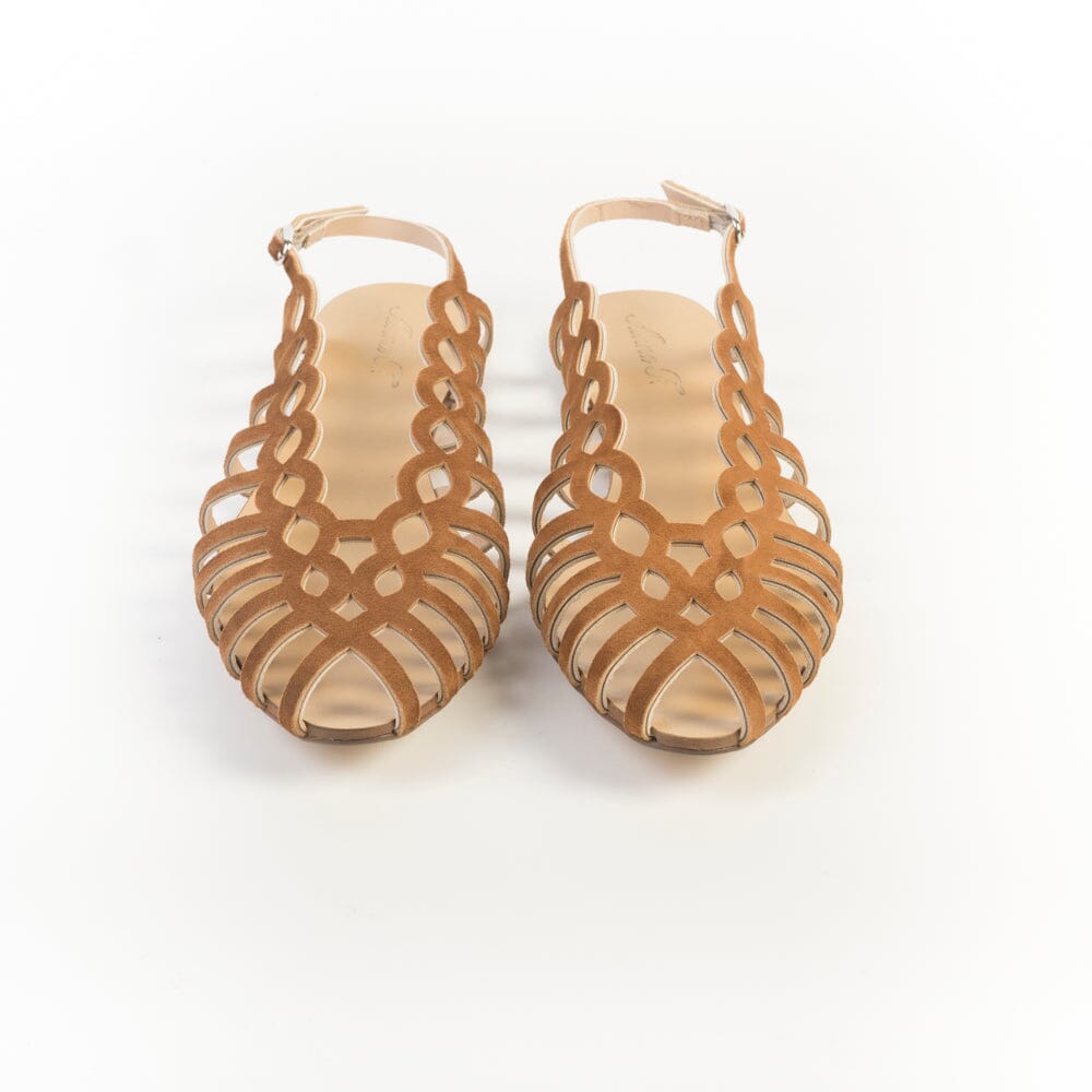 ANNA F. - Sandali bassi - 515 - Camoscio Bruciato Scarpe Donna Anna F.