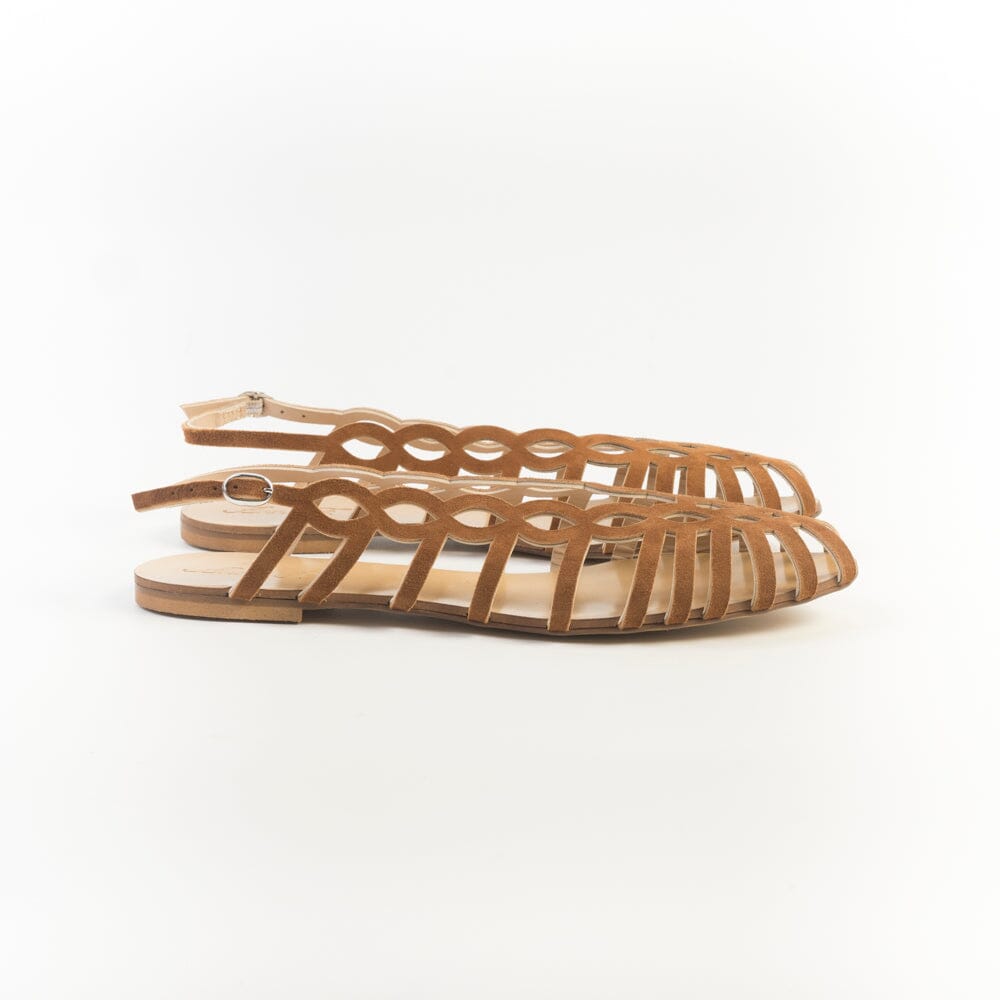 ANNA F. - Sandali bassi - 515 - Camoscio Bruciato Scarpe Donna Anna F.