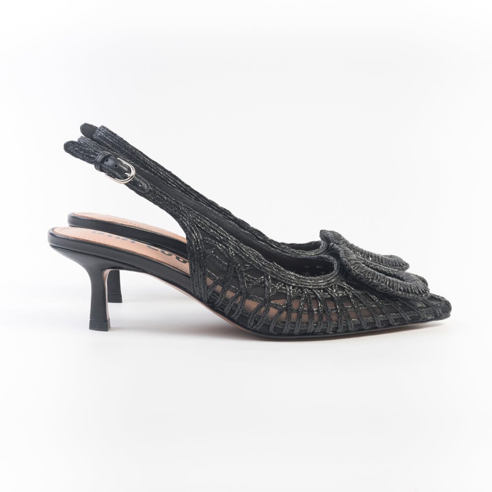 BIBI LOU - Sling Back - 648 - Hazel Nero Scarpe Donna BIBI LOU