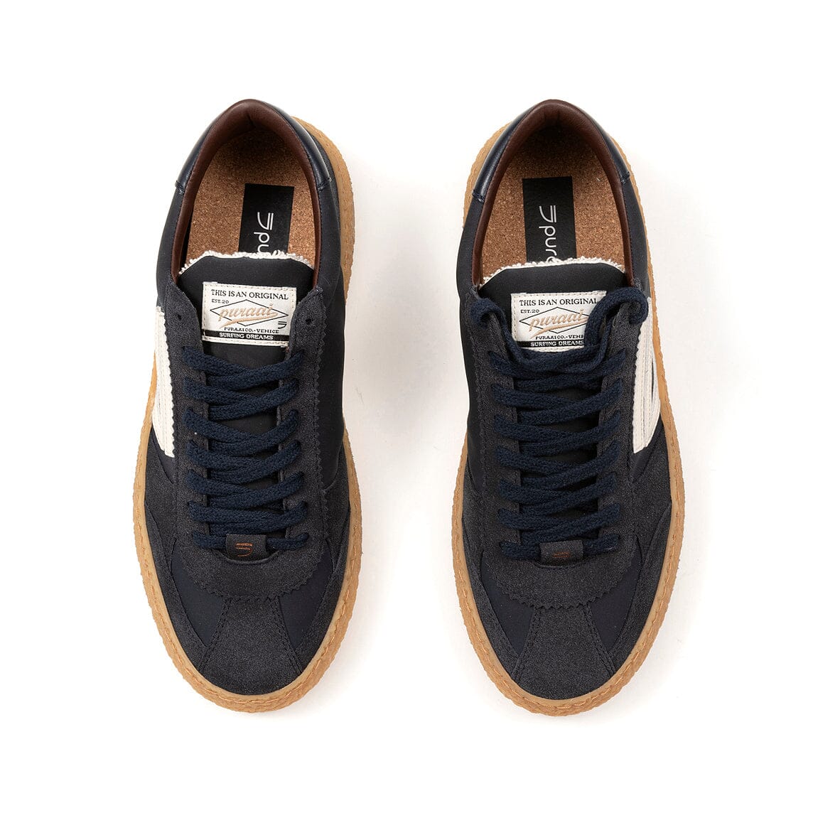PURAAI - Sneakers Vintage - 101V-075 - Blu Vodka Scarpe Uomo PURAAI - Collezione Uomo