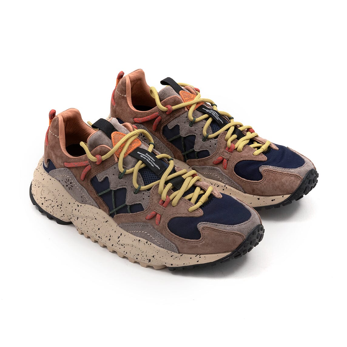 FLOWER MOUNTAIN - Sneakers - Yamabushi - 1D33 - Blu Beige Brown Scarpe Uomo FLOWER MOUNTAIN