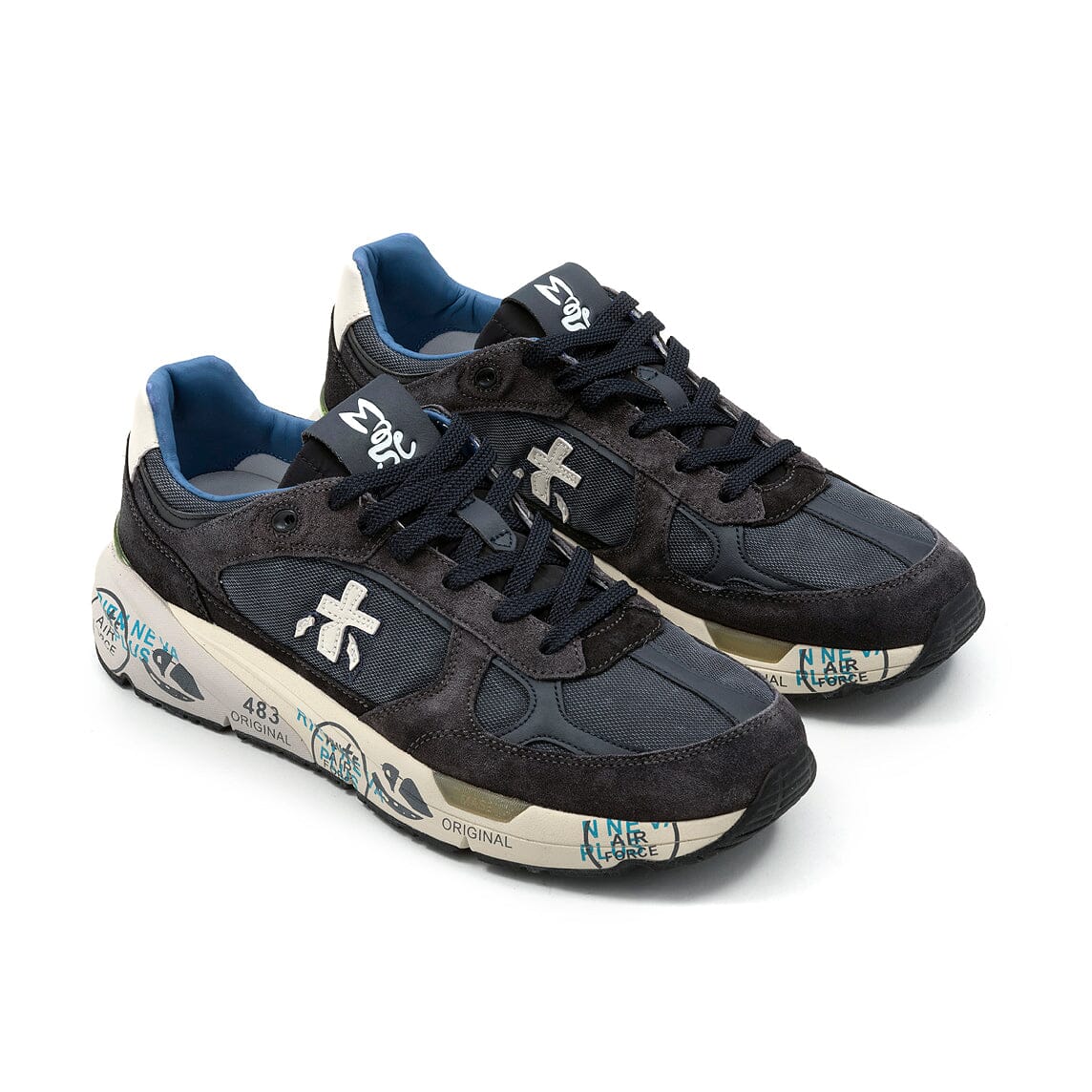 PREMIATA - Sneakers - MASE25 - 8014 - Blu Scarpe Uomo Premiata - Collezione Uomo