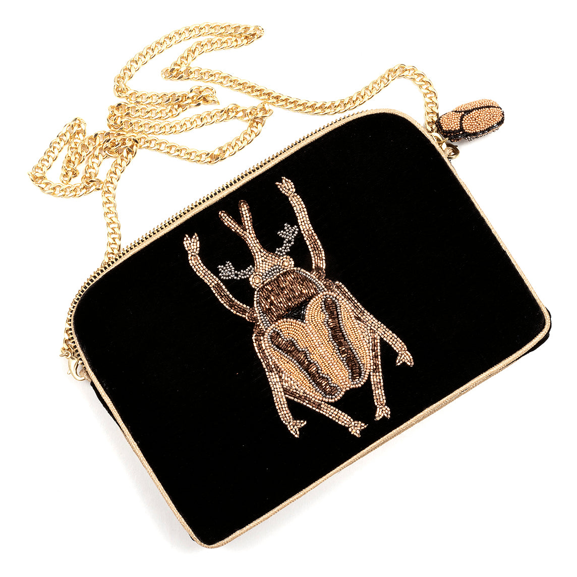 OLIVIA DAR - Borsa a tracolla - Beetle Velvet - Nero Borse OLIVIA DAR