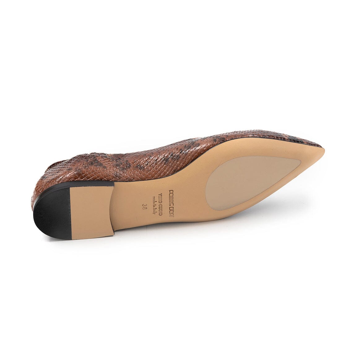 POMME D'OR - Ballerina 1000 - Pitone caffè Scarpe Donna POMME D' OR