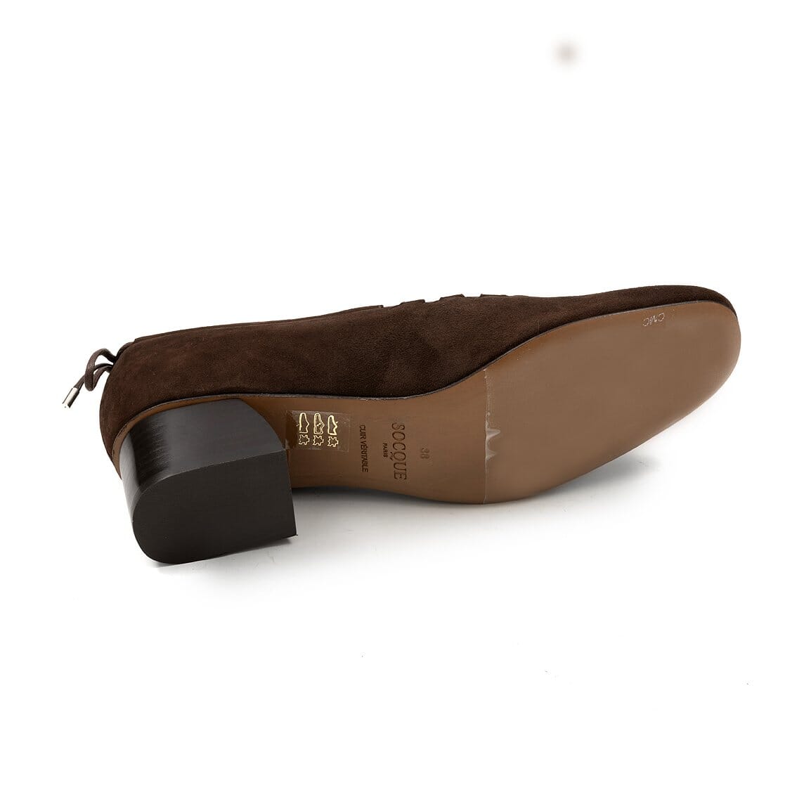 SOCQUE Paris - Ballerine - MOU-F6-02S MOUNE - Camoscio Cioccolato Scarpe Donna SOCQUE Paris