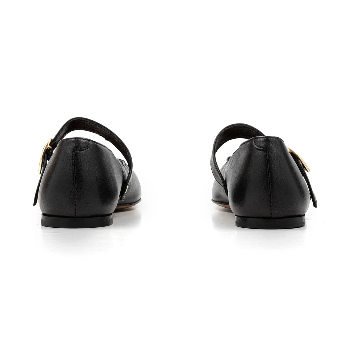 SOCQUE Paris - Mary Jane - GIN-FW24-01 GINGER - Pelle Nero Scarpe Donna SOCQUE Paris