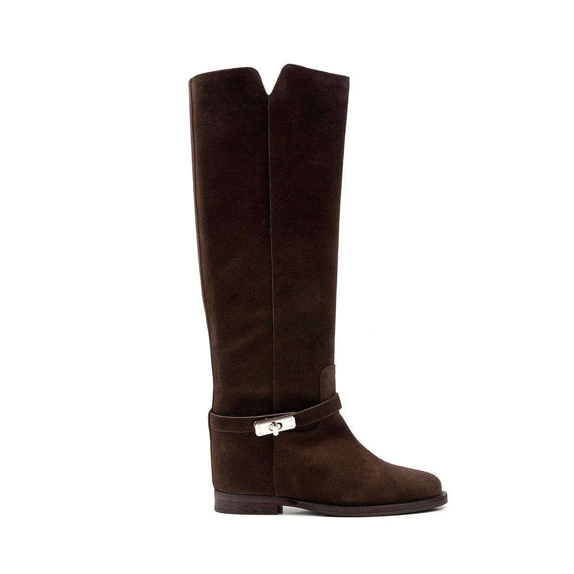 VIA ROMA 15 - Stivali 4732 - Velour testa di Moro Scarpe Donna Via Roma 15