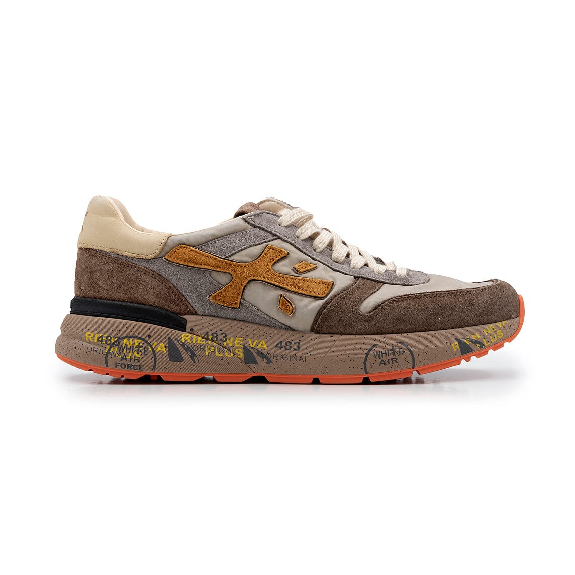 PREMIATA - Sneakers - MICK 7866 - Beige Arancio Scarpe Uomo Premiata - Collezione Uomo