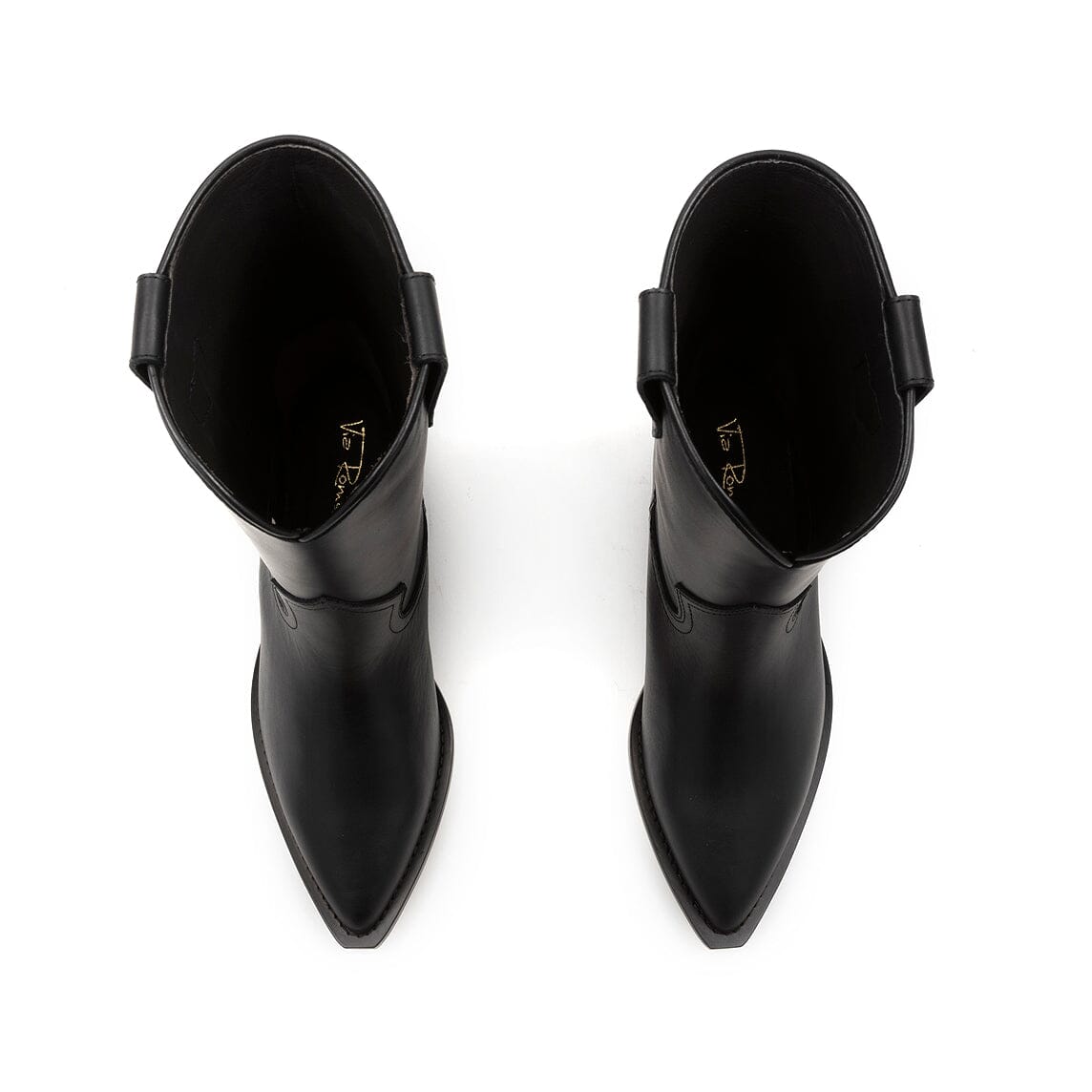 VIA ROMA 15 - Texani - 4680L - Texas - Nero Scarpe Donna Via Roma 15