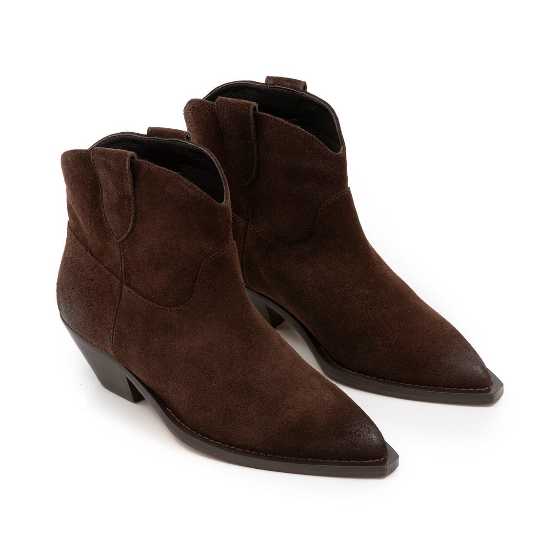 VIA ROMA 15 - Texani - 4737 - Velour Testa di Moro Scarpe Donna Via Roma 15