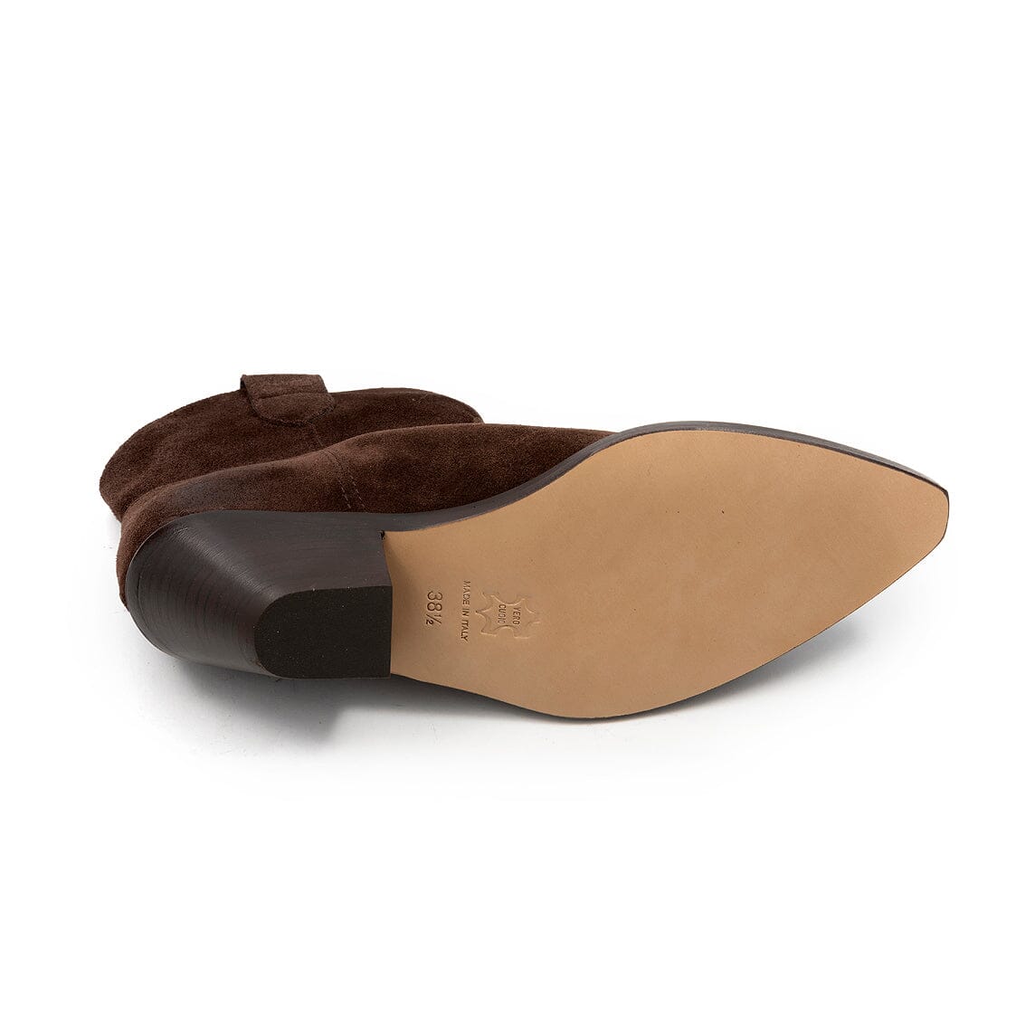 VIA ROMA 15 - Texani - 4737 - Velour Testa di Moro Scarpe Donna Via Roma 15