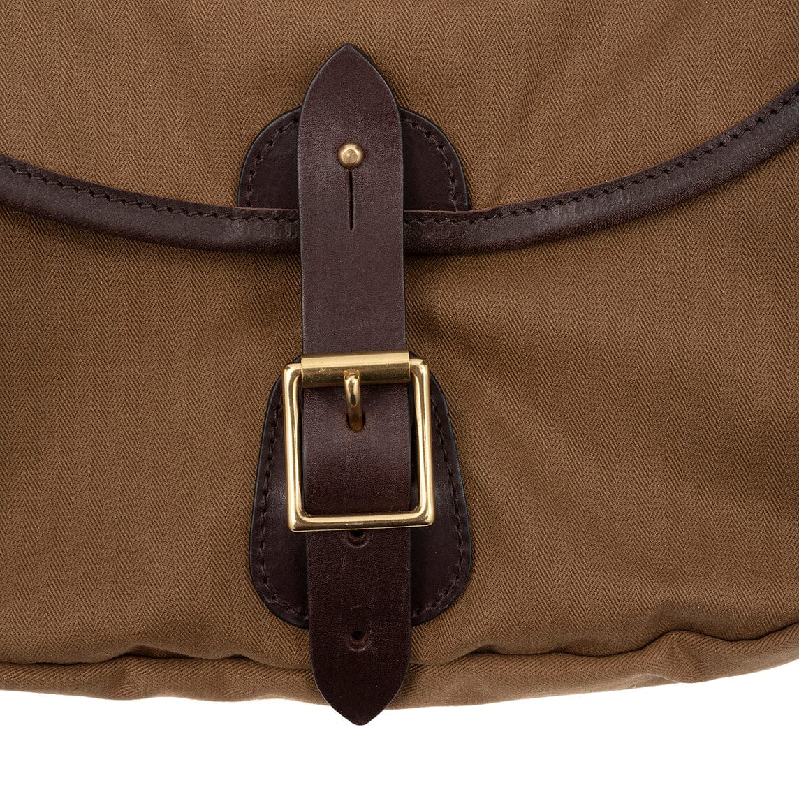 CROOTS ENGLAND - Borsa a tracolla - HB02 - Herringbone small trout bag - Dark Tan Borse CROOTS ENGLAND
