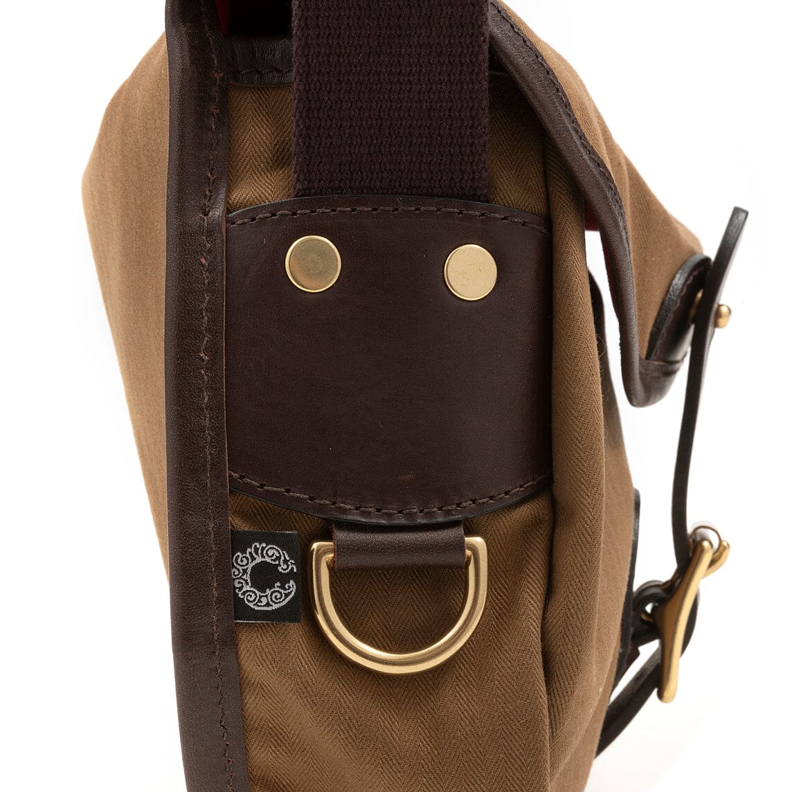 CROOTS ENGLAND - Borsa a tracolla - HB02 - Herringbone small trout bag - Dark Tan Borse CROOTS ENGLAND