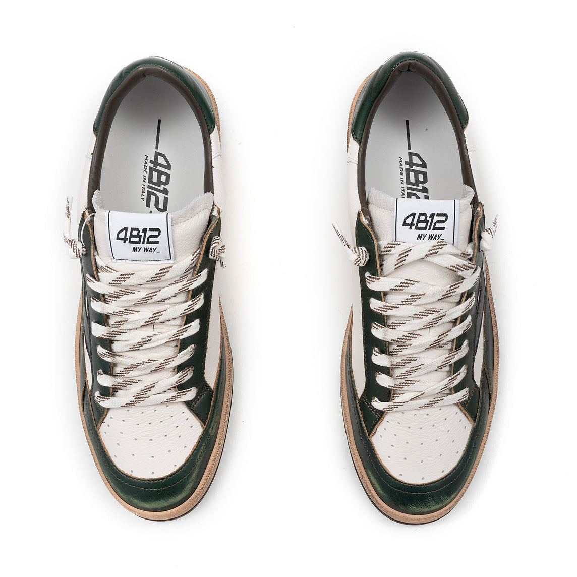 4B12 - Sneakers - Playnew U1030 - Pine/White