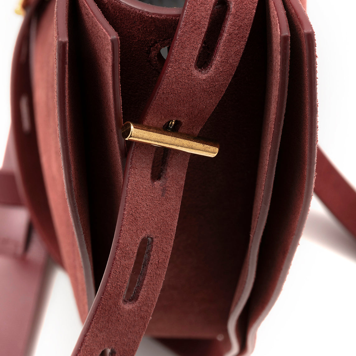 MINOBOSSI - Borsa a spalla - Lizzie - Suede Piuma Amaranto