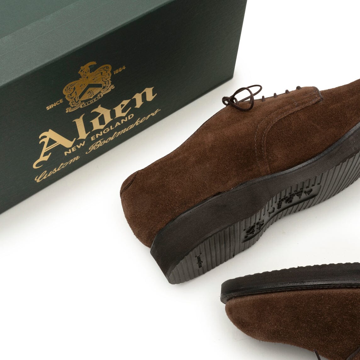 ALDEN - 53392 - Derby Camoscio Hummus Ergonomica Scarpe Uomo Alden