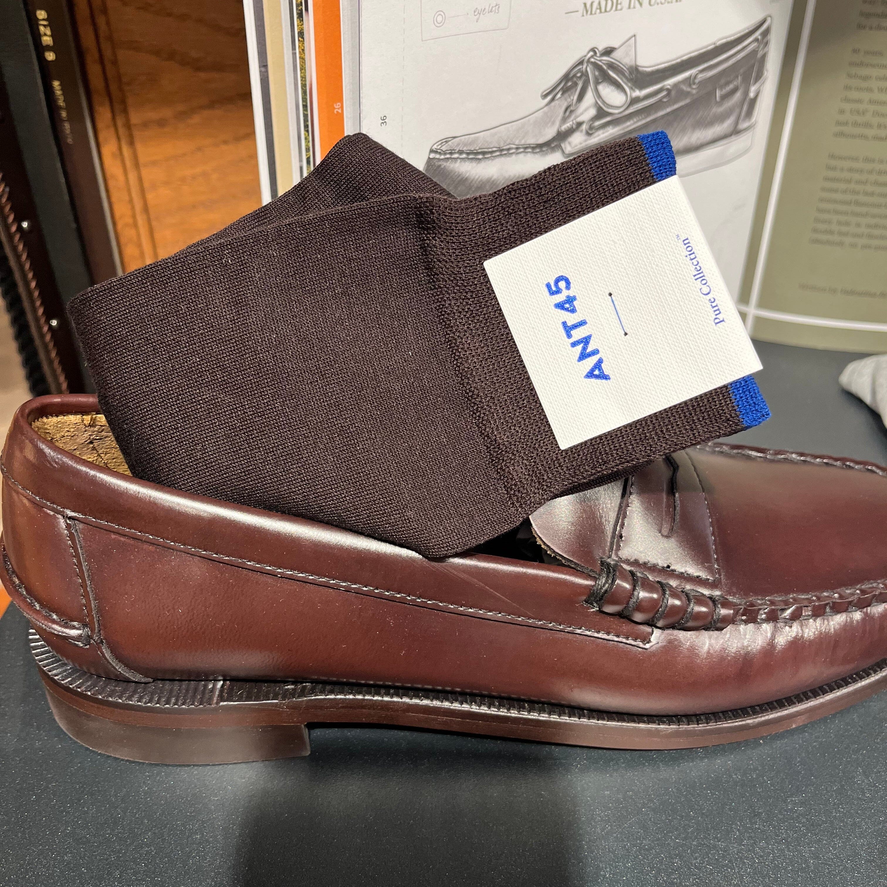 Ant 45 - Calzini lunghi - ATBARA - B01 Marrone scuro Accessori Uomo CappellettoShop