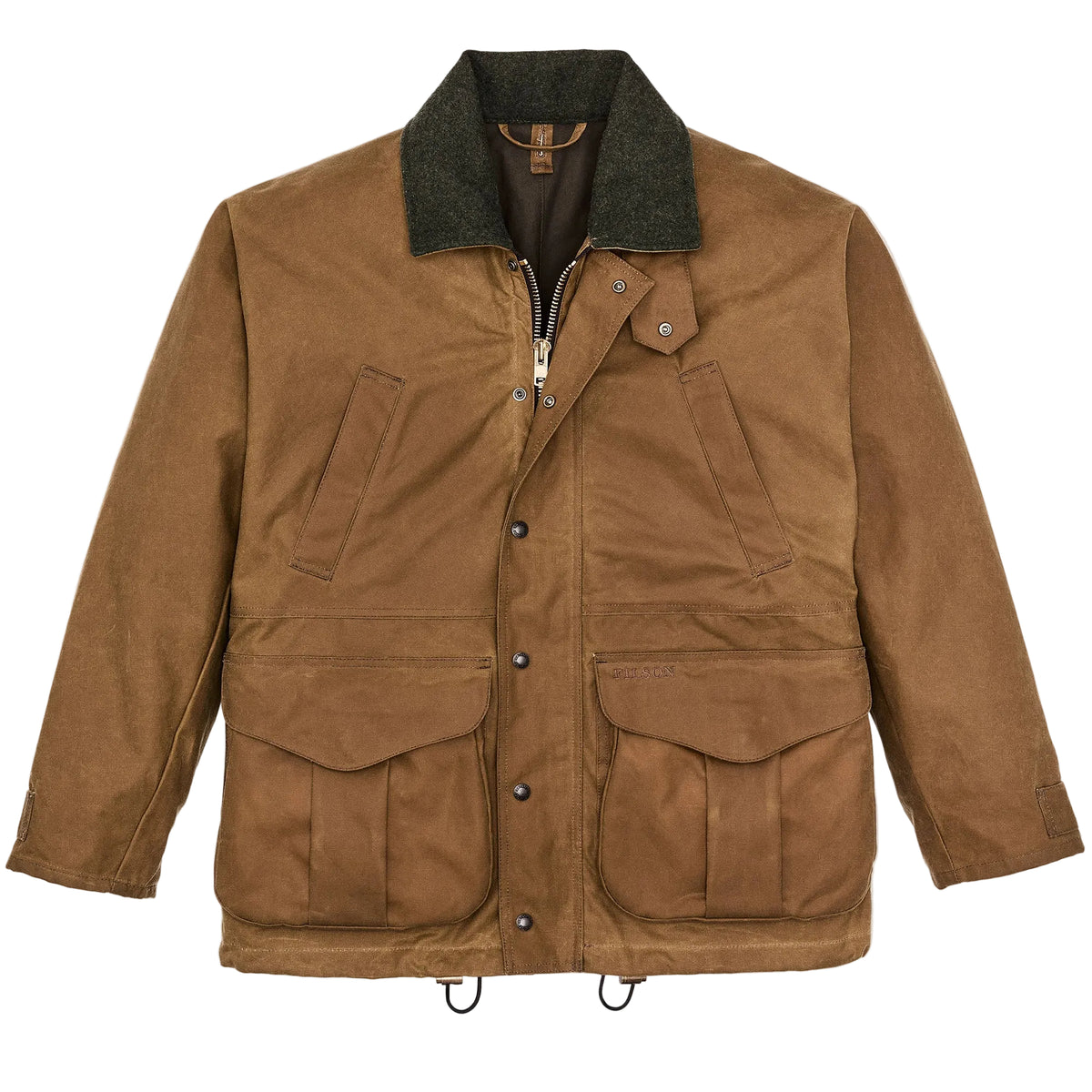 FILSON - Lined Tin Cloth Field Jacket - FMCPS0147 - Dark Tan Abbigliamento Uomo FILSON