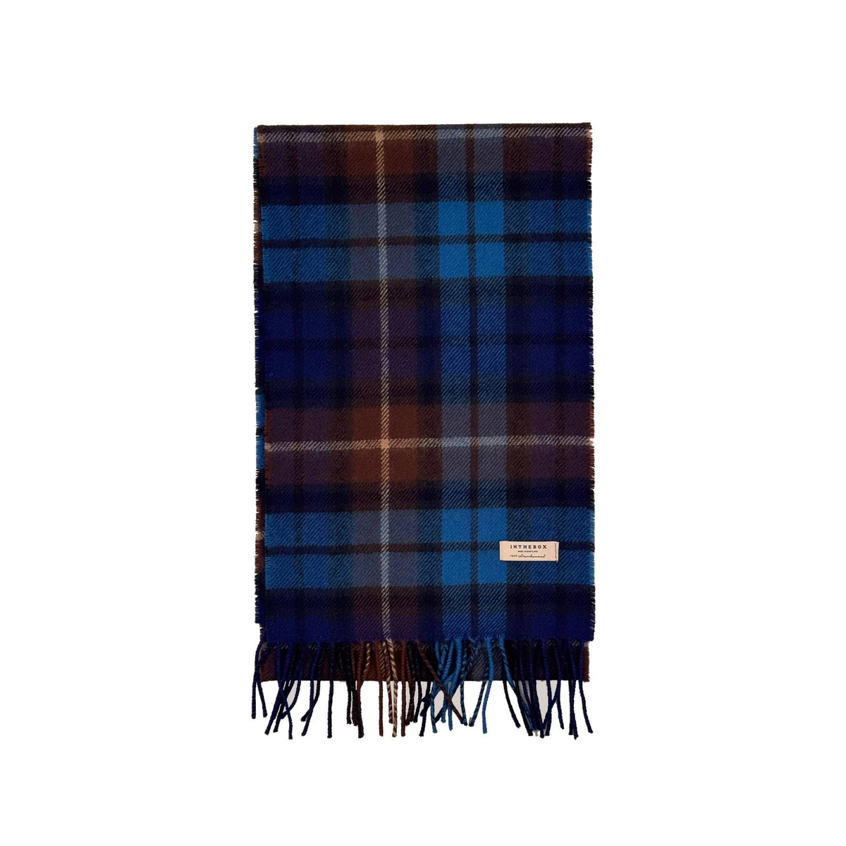 IN THE BOX - Sciarpa tartan - bluette