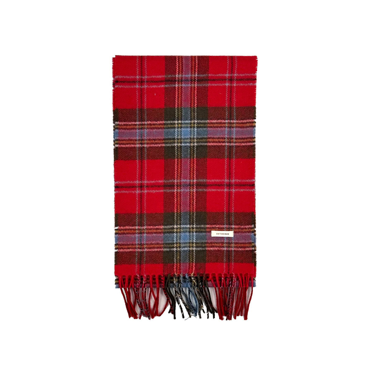 IN THE BOX - Sciarpa tartan - Rosso