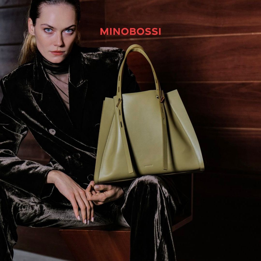 MINOBOSSI – Umhängetasche – Paulette – Kalbsleder Malvengrün