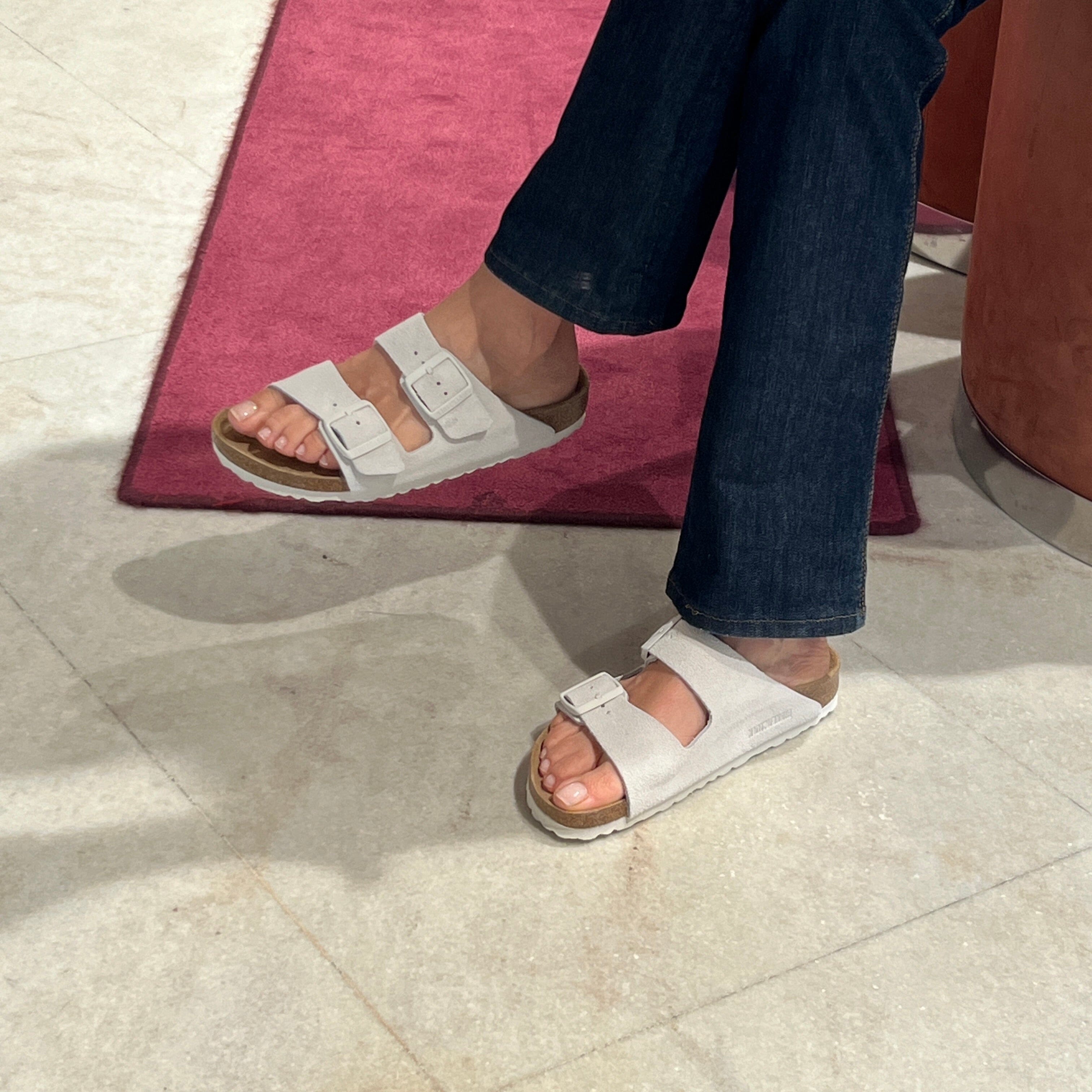 BIRKENSTOCK - Sandali bassi 1026842 -Arizona BS - Antique White Scarpe Donna BIRKENSTOCK