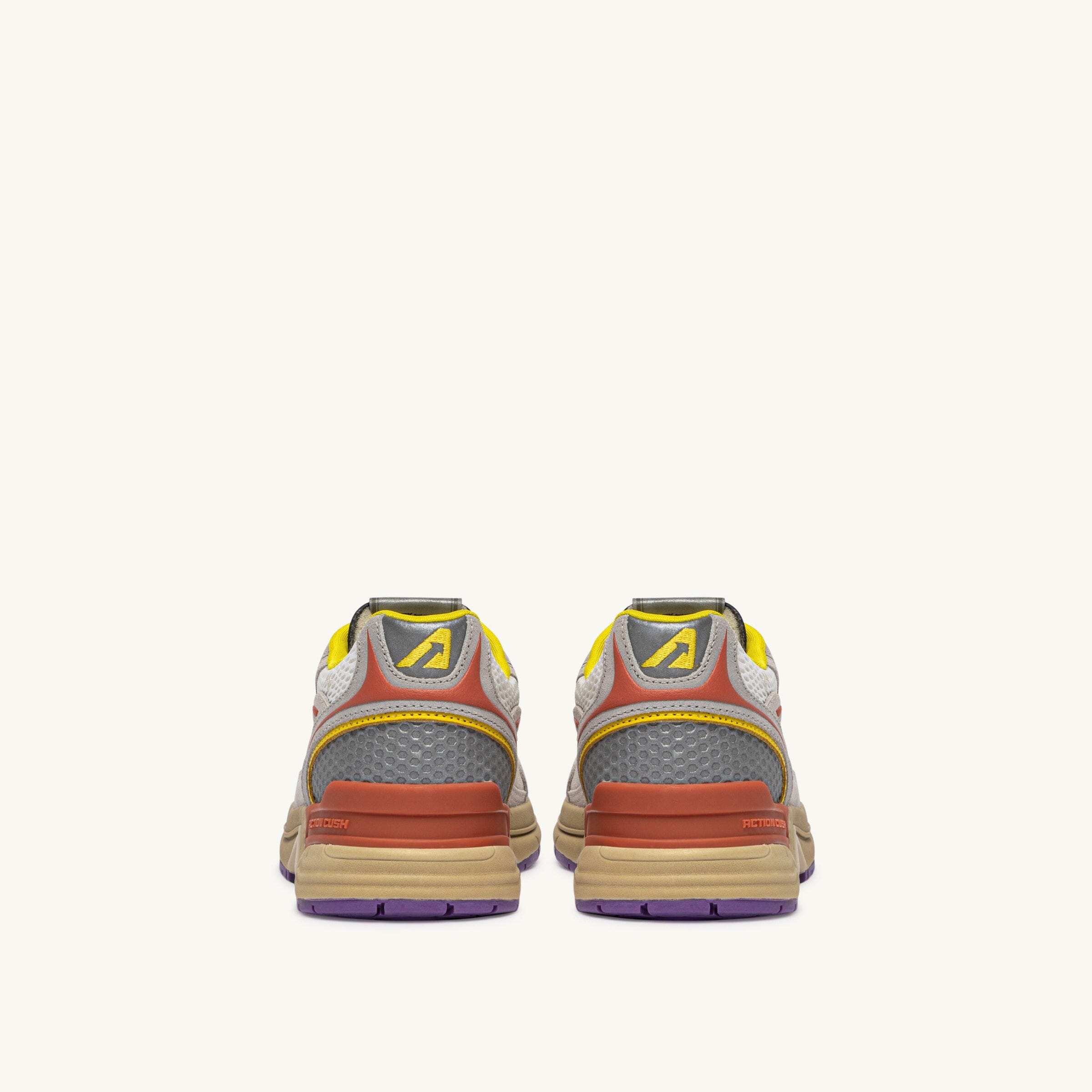 AUTRY - HYLW CI02 Sneakers HYPERWAY - Avorio Arancio Giallo Scarpe Donna AUTRY - Collezione donna