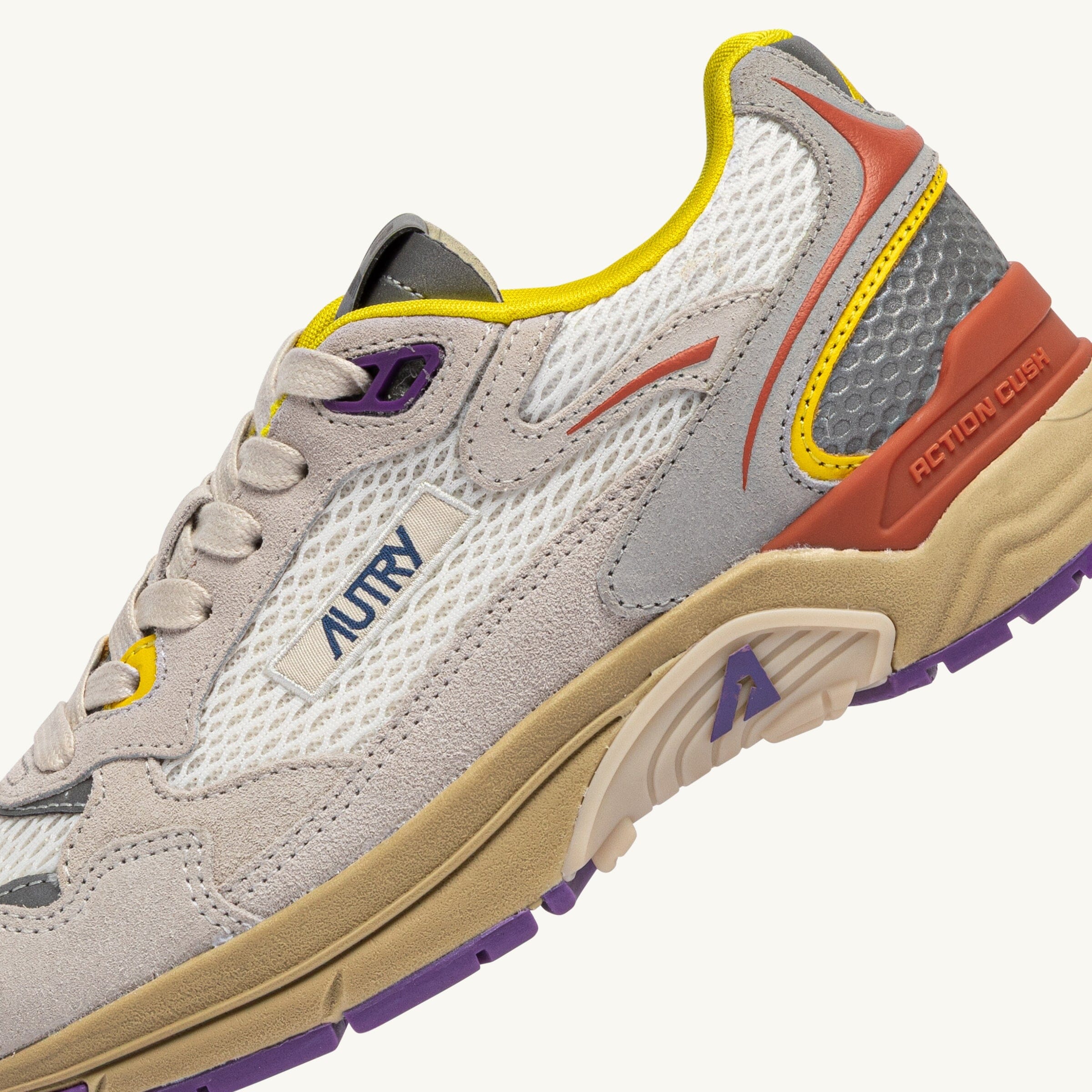 AUTRY - HYLW CI02 Sneakers HYPERWAY - Avorio Arancio Giallo Scarpe Donna AUTRY - Collezione donna