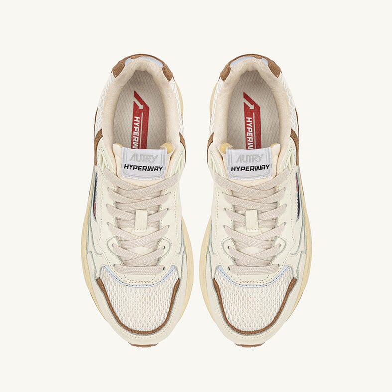AUTRY - HYLW GN03 -Sneakers HYPERWAY - Bianco cuoio Scarpe Donna AUTRY - Collezione donna