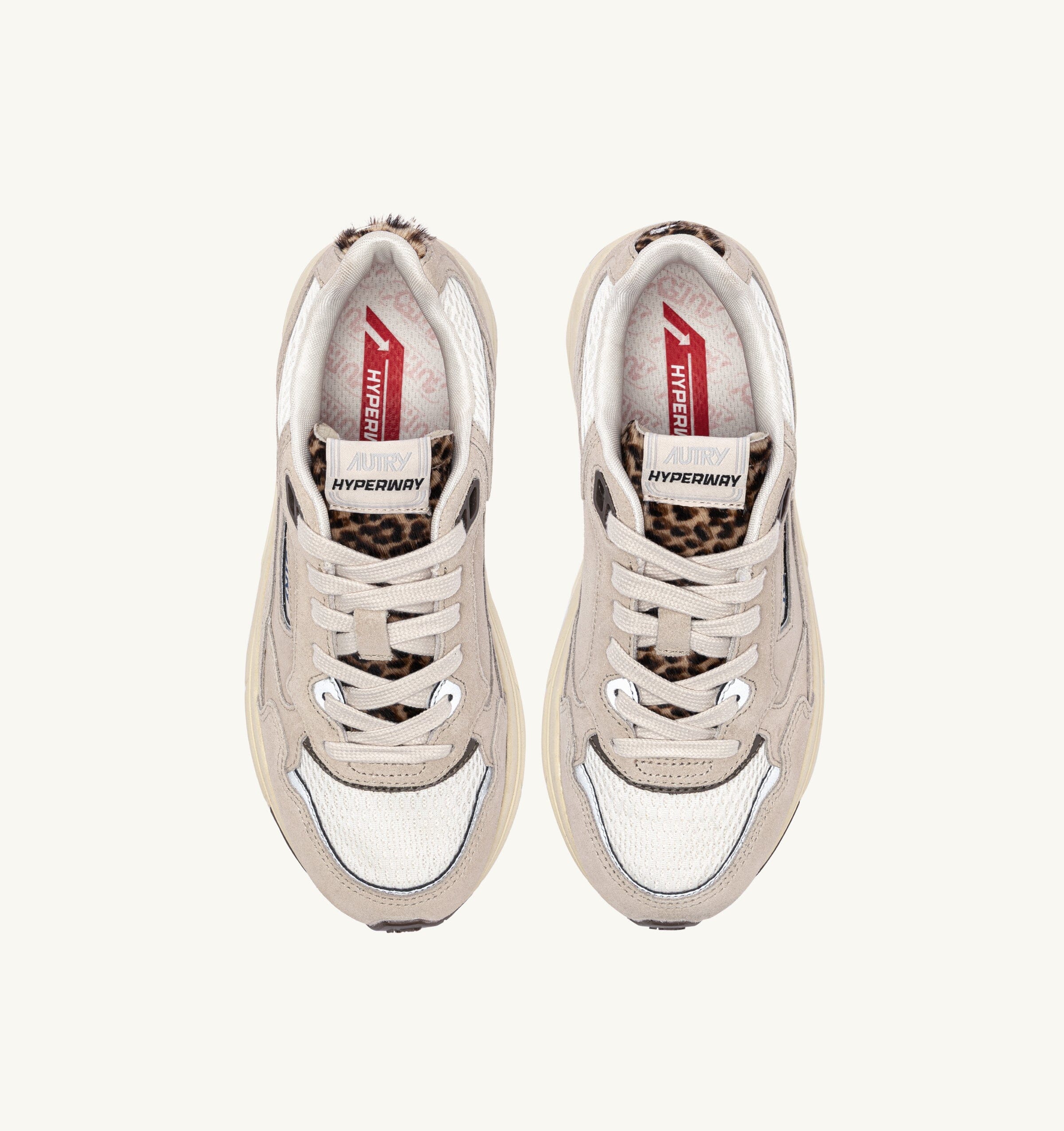 AUTRY - HYLW WA01 - Sneakers HYPERWAY - Grigio Leopard Scarpe Donna AUTRY - Collezione donna