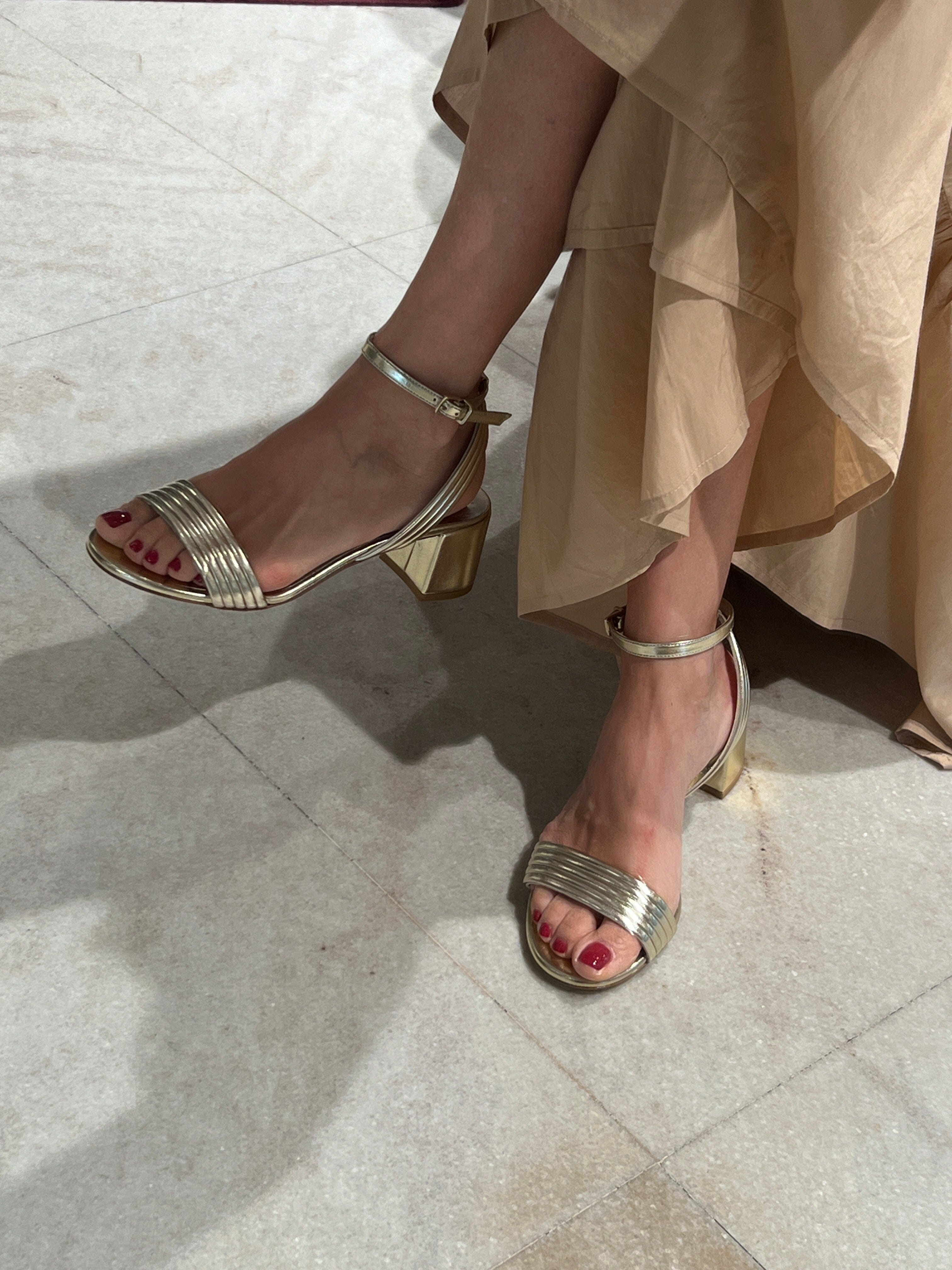 NCUB - Sandali con Tacco - Stacy 35 - Platino Scarpe Donna NCUB