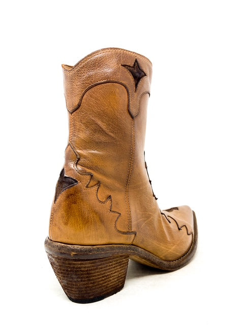 FAUZIAN JEUNESSE - EW - Texano ANKLE BOOT STELLA - Vecchio Sughero
