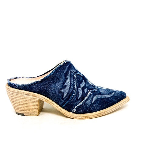 FAUZIAN JEUNESSE - EW - SABOT KANSAS - Denim chiaro